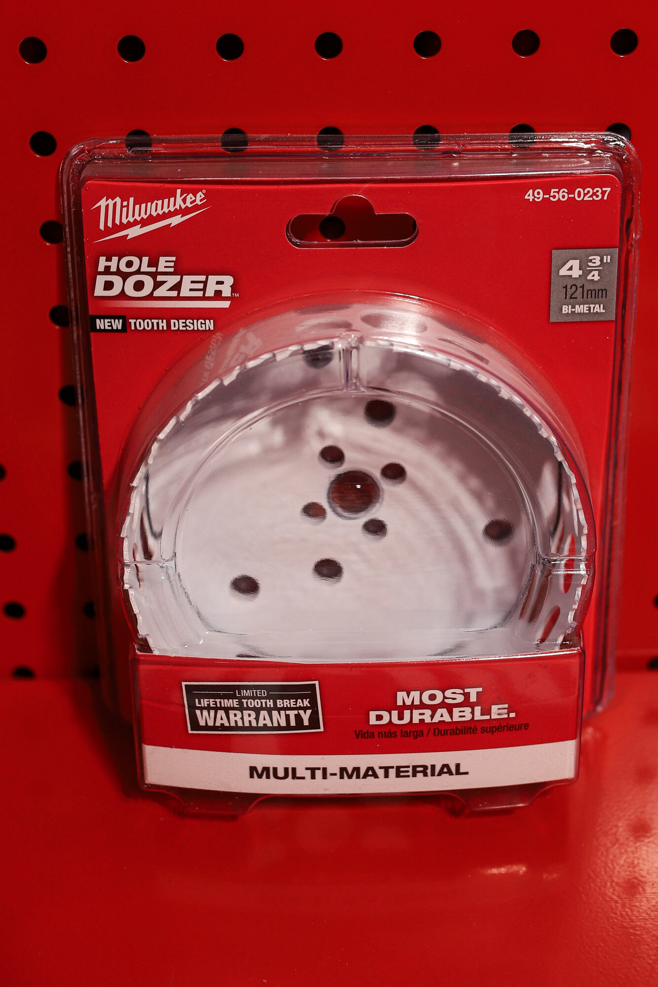 Коронка Milwaukee "Bi-Metal Hole Dozer", биметалл, для нержавеющей стали и дерева, 121 мм