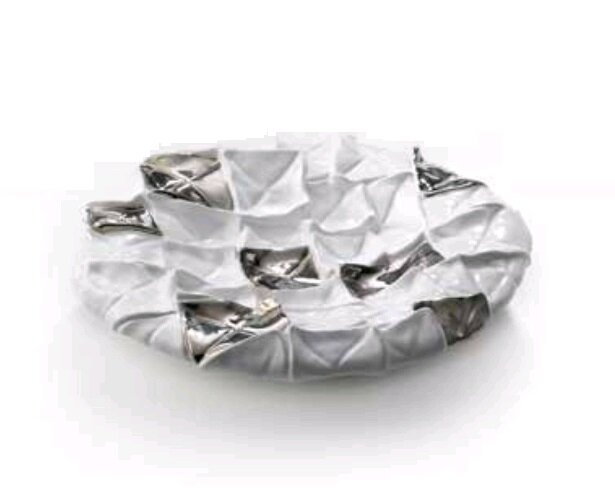 Чаша CRESTANI GLARE COLLECTION 144/40 400x400 white platin/swarovski