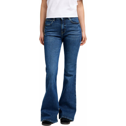 фото Джинсы клеш lee women breese jeans, размер 28/31, синий 1