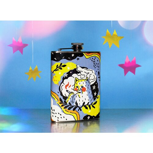 Фляга ШКЯ Котик с сижкой