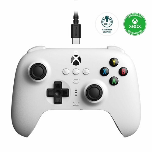 Проводной геймпад 8BitDo Ultimate для Xbox One Series ПК белый 624900₽