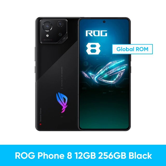 ROG 8 и 8 Pro, телефон с глобальной прошивкой/версией, Snapdragon 8 Gen 3, телефон игровой с экраном 6,78 дюйма Гц, тройной камерой 50 МП, зарядное устройство 65 Вт