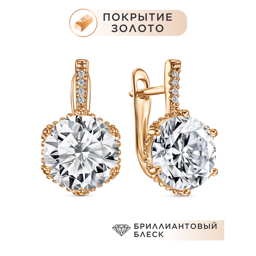 фото Серьги noima, фианит, золото