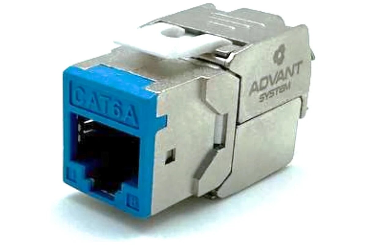 Advant , Экранированный модуль Keystone 180 категории 6a с цветной вставкой, ADV6a-FKD8B