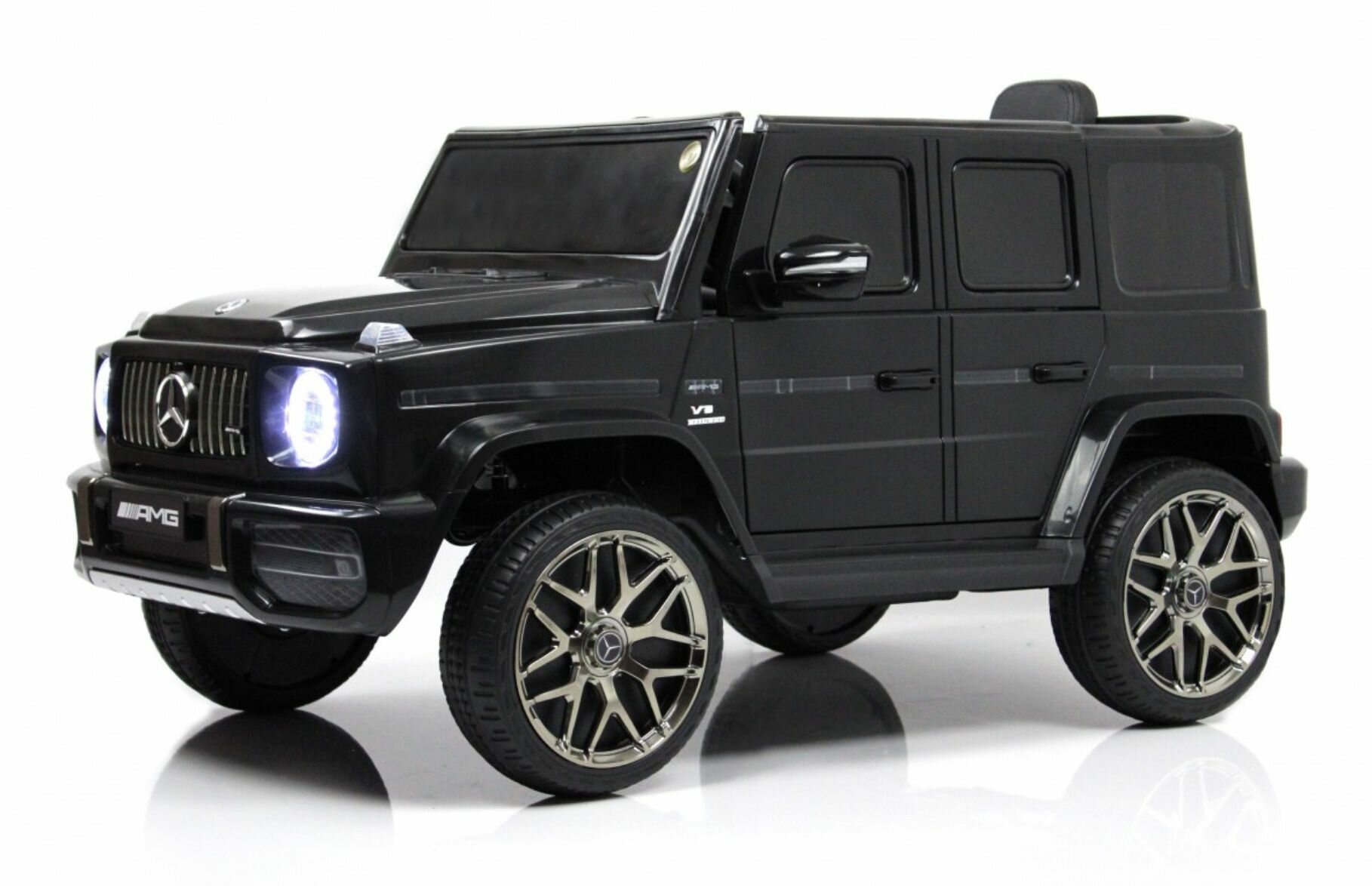Детский электромобиль RiverToys Mercedes-Benz G63 (T999TT) черный (лицензионная модель) с дистанционным управлением