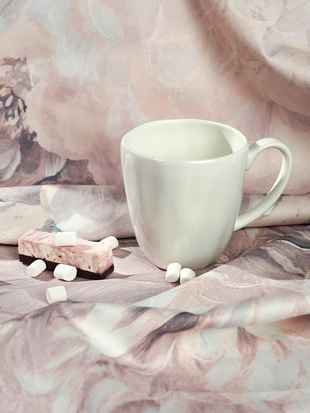 Кружка фарфор 350мл Lotus 1шт  цвет белый  STENOVA HOME