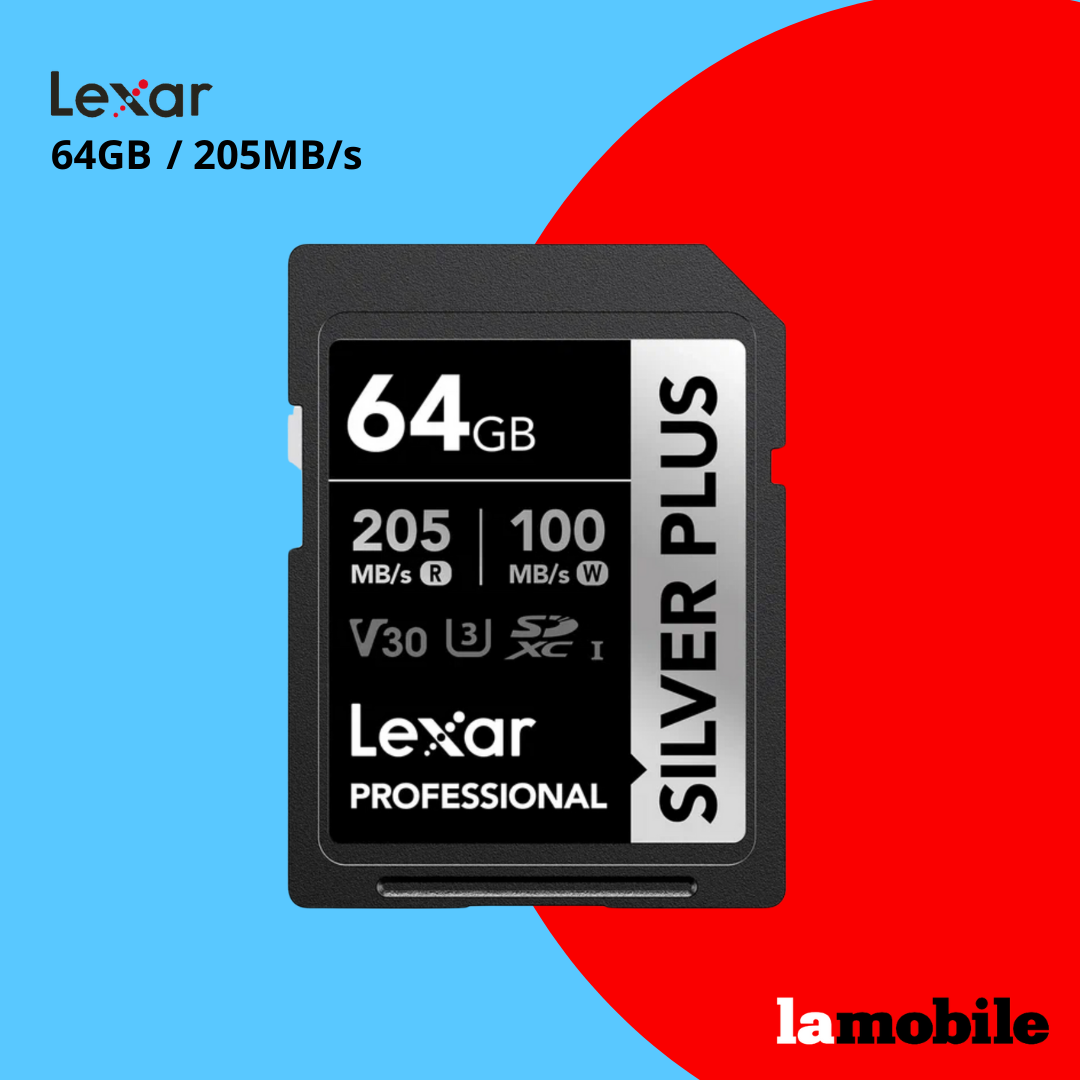 Карта памяти Lexar Professional SILVER PLUS SDXC UHS-I 64 ГБ