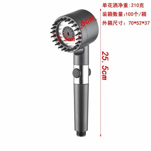 фото Массажная душевая лейка xiaomi youpin, серый miniso