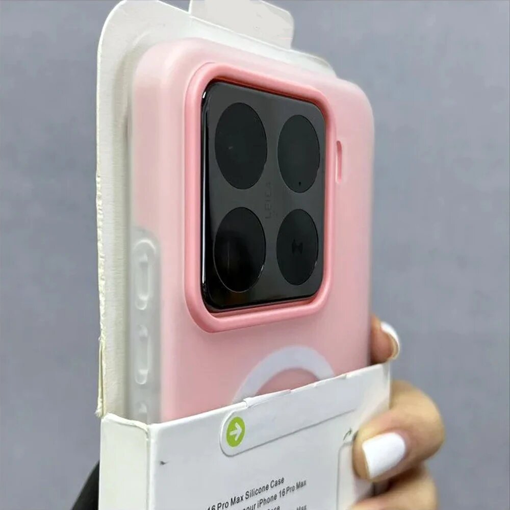 Розовый чехол Silicone Case для iPhone 15 Pro Max