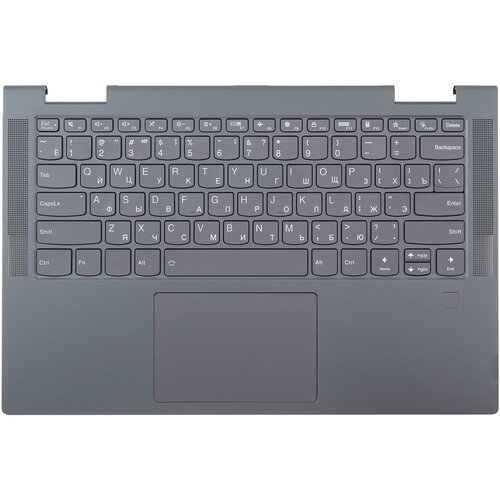 Клавиатура (топ-панель) для ноутбука Lenovo Yoga 7-14ITL5 серая с серым топкейсом ноутбук трансформер lenovo yoga 7 14itl5 82bh007qru