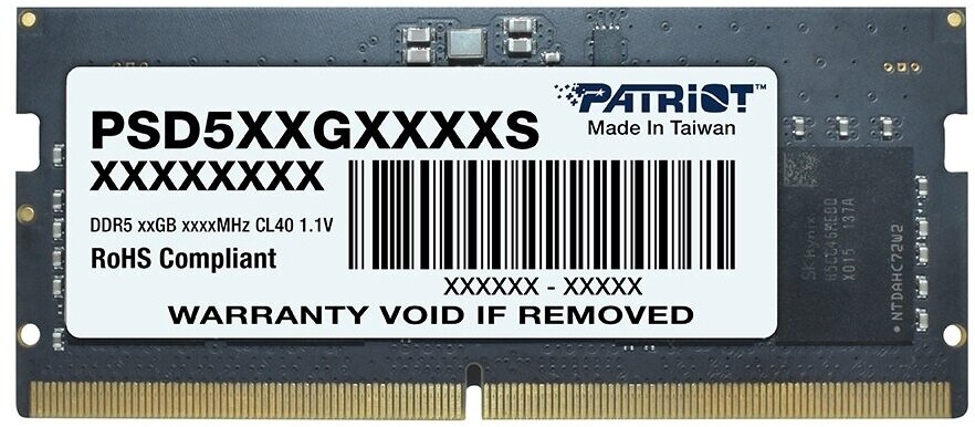 Память DDR5 16Gb 5600MHz Patriot PSD516G560081S Signature RTL