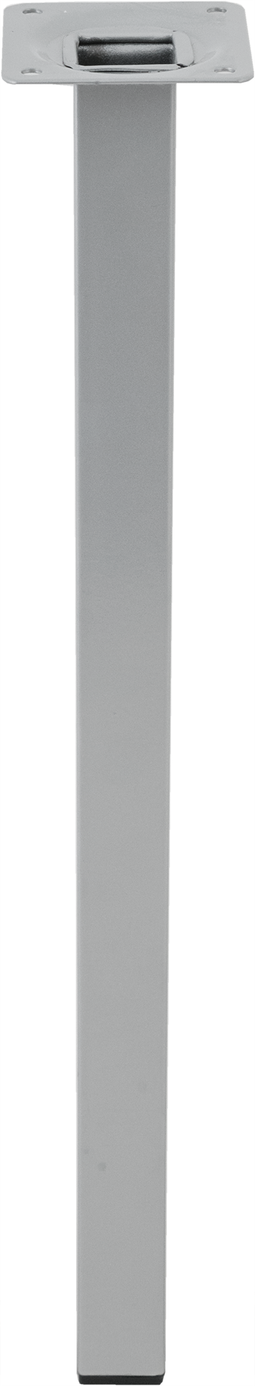 Ножка квадратная 400х25 мм сталь максимальная нагрузка 50 кг цвет серый - фотография № 3
