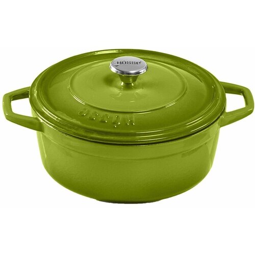 Глубокая кастрюля HOSSE, диаметр 20 см, зеленая, HS Y DT 20 GREEN