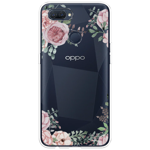 Силиконовый чехол на Oppo A12 / Оппо A12 Нежные розы акварель, прозрачный силиконовый чехол на oppo a12 оппо a12 нежные анемоны прозрачный