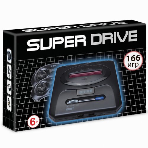 Игровая Приставка 16bit Classic Drive (166-in-1) сборник игр 4 в 1 kc 428 bare knuckle desert strike super volleyball tecmo world cup 92 русская версия 16 bit