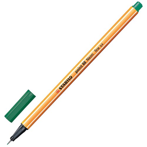 Купить STABILO Ручка капиллярная Stabilo Point 88, 0.4 мм, 88/53, зеленовато-бирюзовая цвет чернил, Ручки