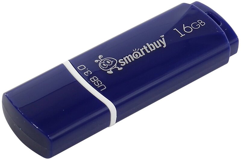 Флеш-диск 16 GB SmartBuy Crown USB 3.0, синий