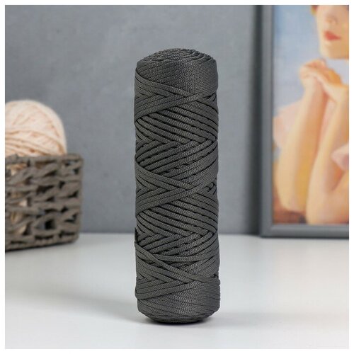 Шнур для вязания Классика 100% полиэфир 3мм 100м (290 серый)