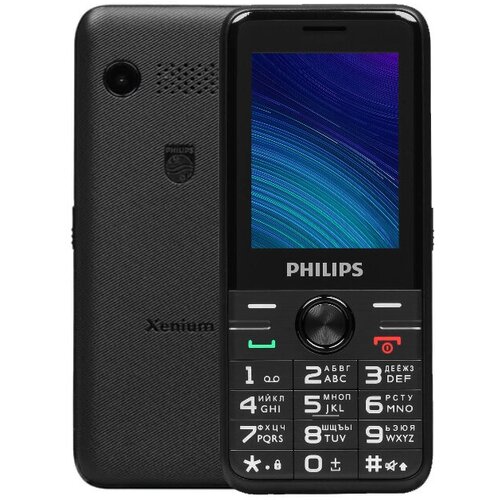 мобильный телефон philips e590 xenium 64mb черный моноблок 2sim 3 2 240x320 2mpix gsm900 1800 gsm1900 mp3 microsd Philips Xenium E6500, nano SIM, черный