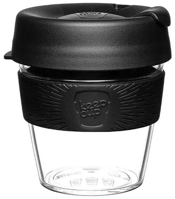 Кружка keepcup original s 227 мл clear black