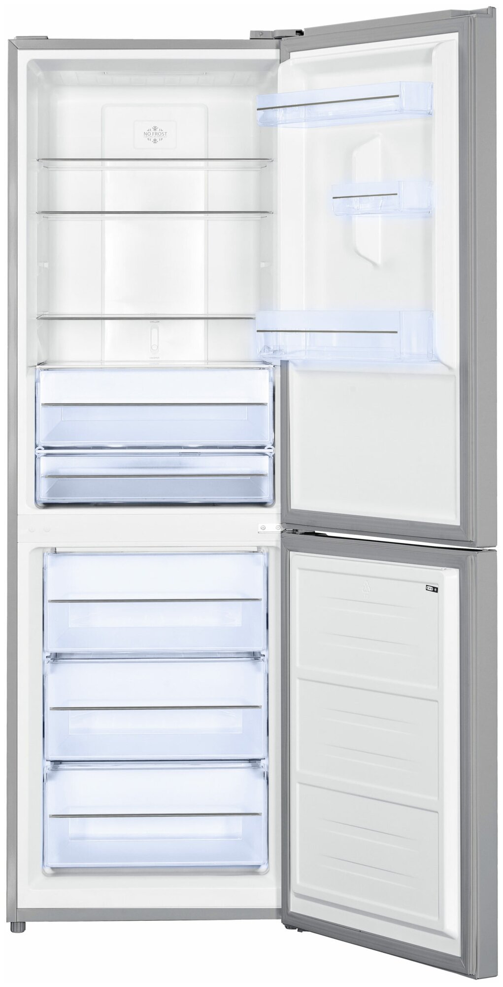Холодильник KRAFT Technology TNC-NF 402X /нерж., 1,84*0,60*0,66, NF, 3ящ, 218/97л-полезн.объем,,диспл./ - фотография № 2