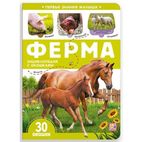 Книжка с окошками Ферма 458₽