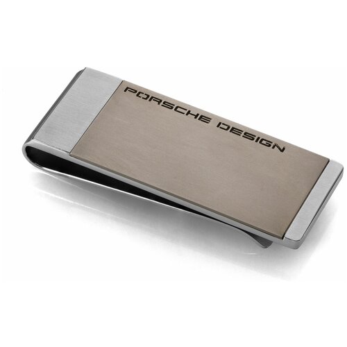 Зажим для денег PORSCHE DESIGN Cutout Steel Ttanium Grey, PD 4046901050085, титан.