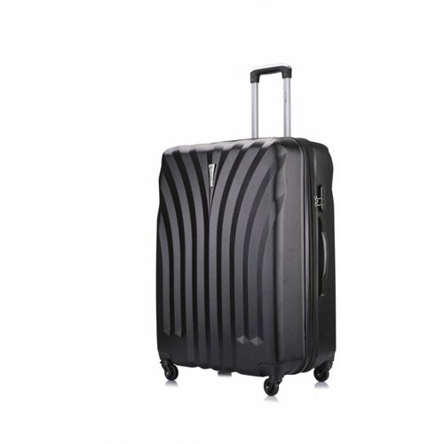 Чемодан L'case VAK114, размер L, черный чемоданы на колесах l’case чемодан на колесах l’case phuket m 24 серый