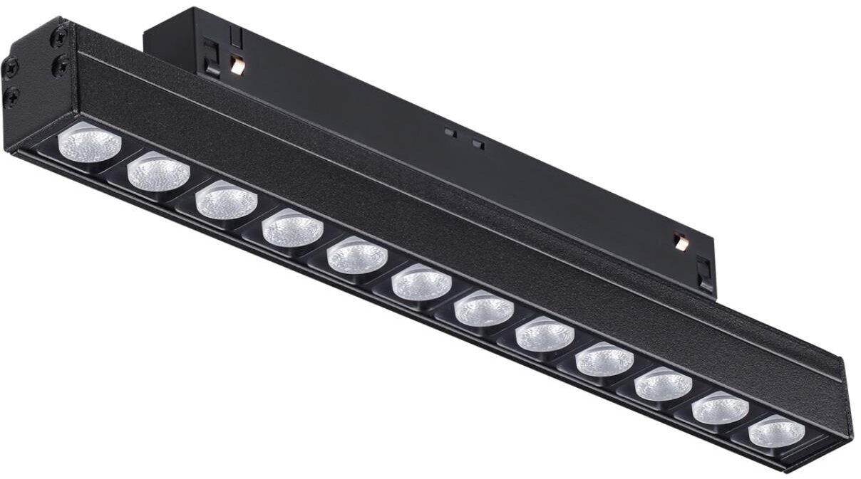 Низковольтный трековый светильник линейный светодиодный Novotech Shino Flum 358418