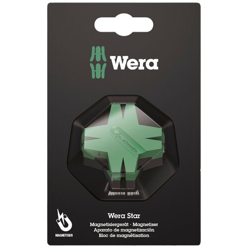 Намагничиватель-размагничиватель Wera Star WE-073403 зеленый/черный