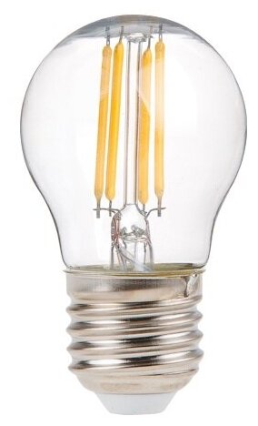 Лампа светодиодная филаментная E27 юпитер G45 6 Вт 4000К (JP6004-04)