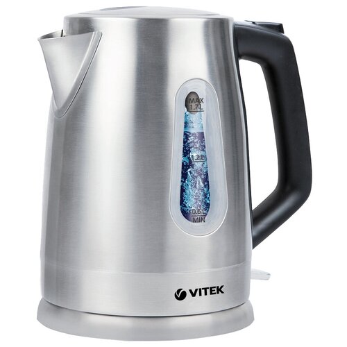 Чайник VITEK VT-7087, серебристый кухонная машина vitek vt 1435 1000 вт серебристый черный