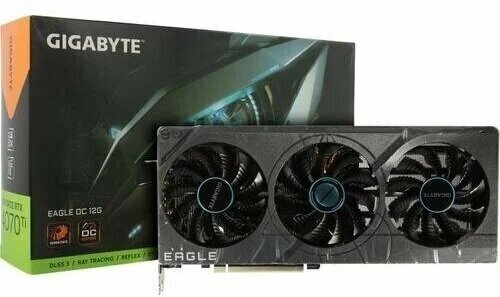 Видеокарта GIGABYTE GeForce RTX 4070 Ti EAGLE OC 12GB (rev 20) (GV-N407TEAGLE OC-12GD