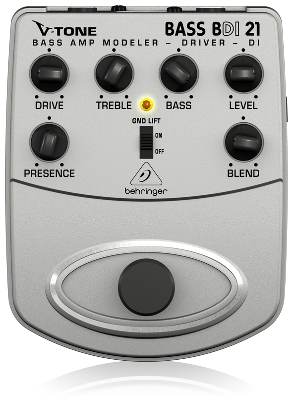 Behringer BDI21 V-Tone Bass Driver педаль моделирования басовых усилителей / предусилитель для прямой записи / DI-бокс