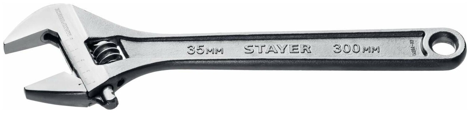 Ключ разводной MAX-Force, 250 / 30 мм, STAYER