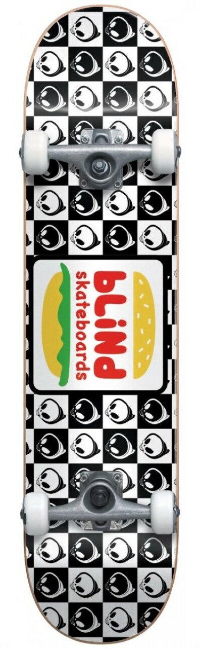 Скейтборд в сборе Blind Burger FP Black White 7.875"