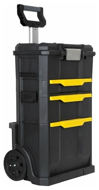 Ящик с колесами STANLEY HAND TOOLS STANLEY "Stanley Modular Rolling Workshop" с 2-мя съемными секциями пластмассовый STST1-7034