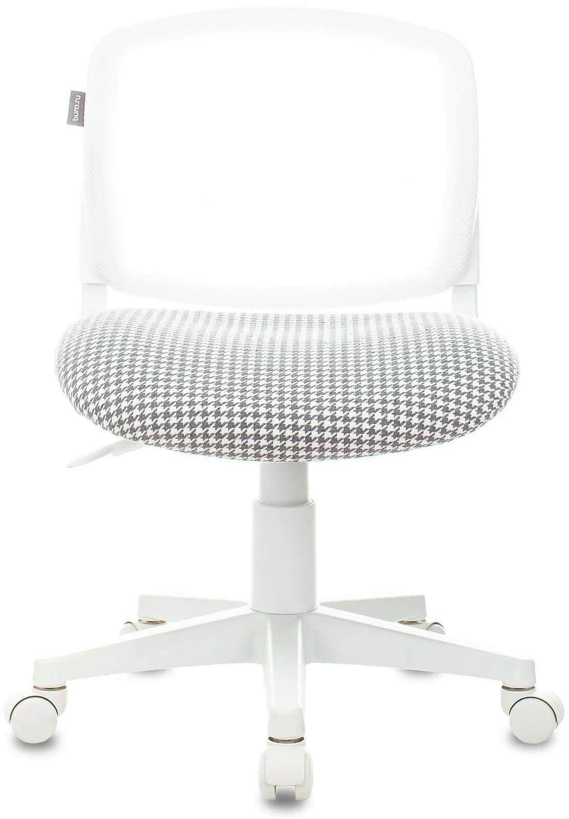 Кресло детское Бюрократ CH-W296NX белый TW-15 гусин.лапка Morris-1 сетка/ткань крестов. пластик белый пластик белый - фотография № 1