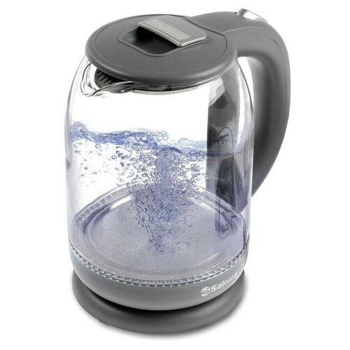 Чайник электрический Sakura SA-2709G стекло 18 л 1800 Вт темно-серый 202700₽