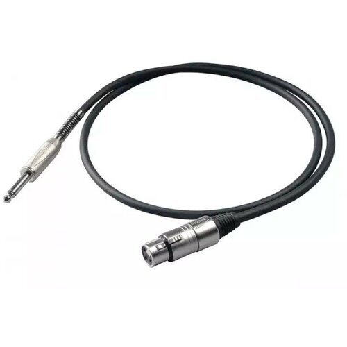 Proel BULK200LU6 Сценический инструментальный кабель, 6.3мм Jack <->XLR мама длина 6 м микрофонный пульт proel wcs1000d black