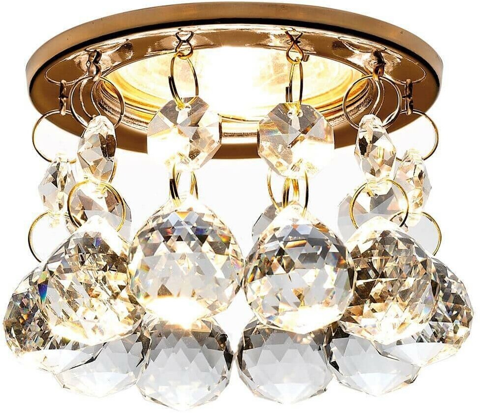 Ambrella light Встраиваемый светильник Ambrella light Crystal K2051 CL/G