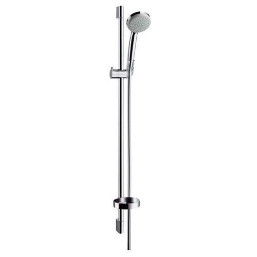 Душевой гарнитур hansgrohe Croma 100 1jet/Unica'C 27724000, хром хром 1600 мм душевой гарнитур hansgrohe croma 100 vario unica 27771000