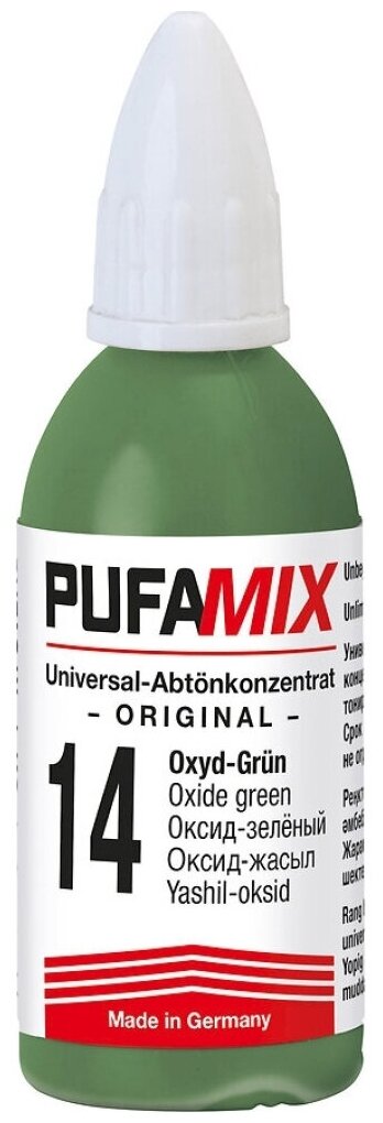 фото Колер Рufamix К14 Оксид-зелёный (Универсальный концентрат для тонирования) 20 ml