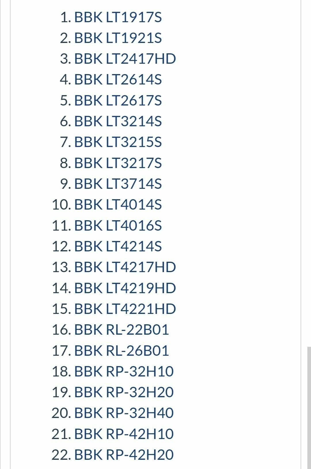 Пульт LT-S21610 для bbk/rolsen /shivaki телевизора /en21610/lt3214