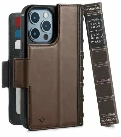 Чехол-книжка Twelve South 12-2134 BookBook Case for iPhone 13 Pro MagSafe - Brown для Apple Iphone 13 Pro коричневый