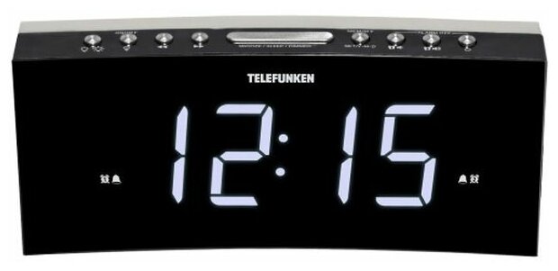 Радио-часы Telefunken TF-1569U Black/White