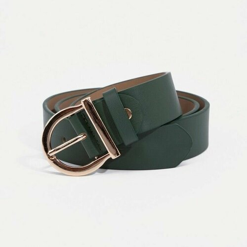 фото Ремень сима-ленд, размер 105, золотой, зеленый