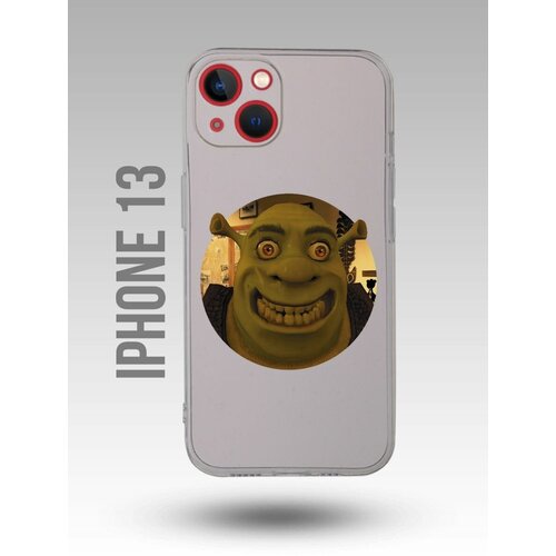 Чехол для iPhone 13 Каждому Своё Shrek/Шрек/Фиона обложка для паспорта каждому своё шрек shrek мем прикол obs p bl