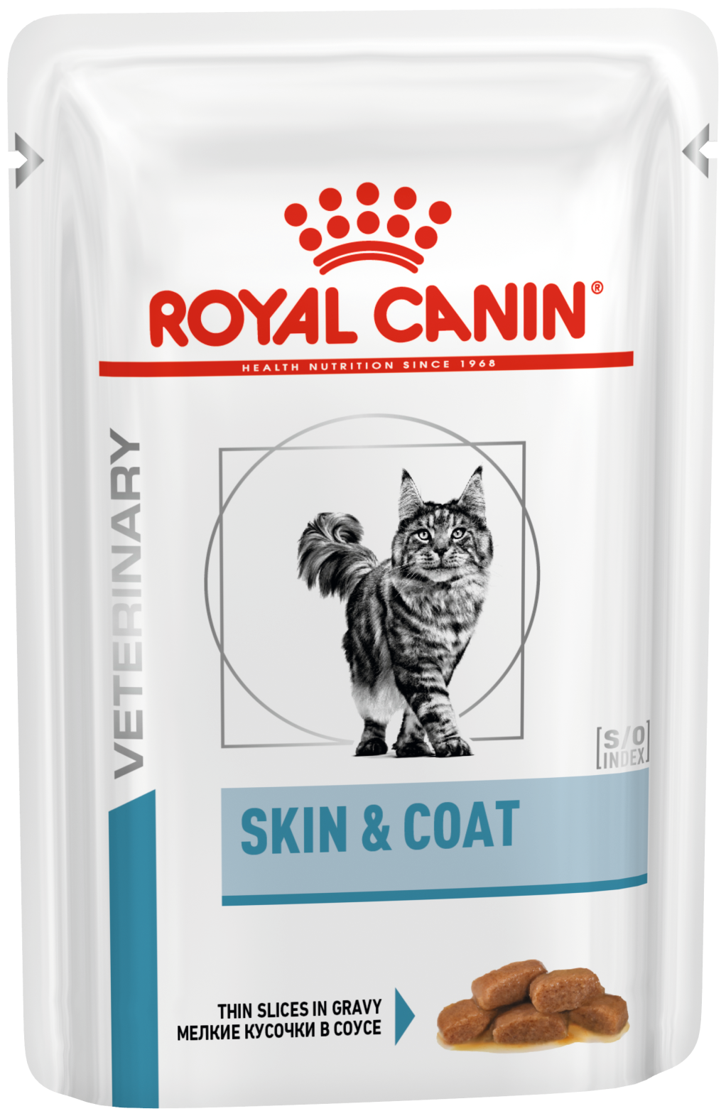 Корм Royal Canin Skin & Coat (в соусе) для кошек с чувствительной кожей, 85 г x 12 шт - фотография № 5