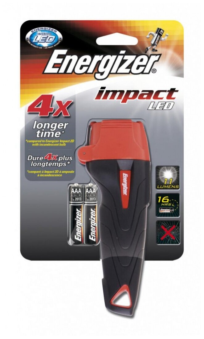 Фонарь Energizer Фонарь Impact 2xAAA tray